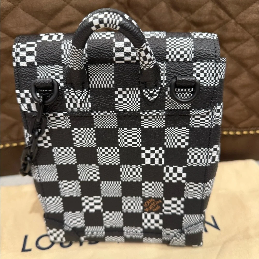 LOUIS VUITTON Damier Distorted Steamer XS Unisex